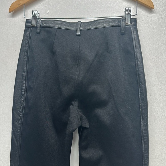 Harley Davidson Leather Pants Straight Leg Moto Pant Belt Loops Black Size 32 4 - Picture 6 of 9